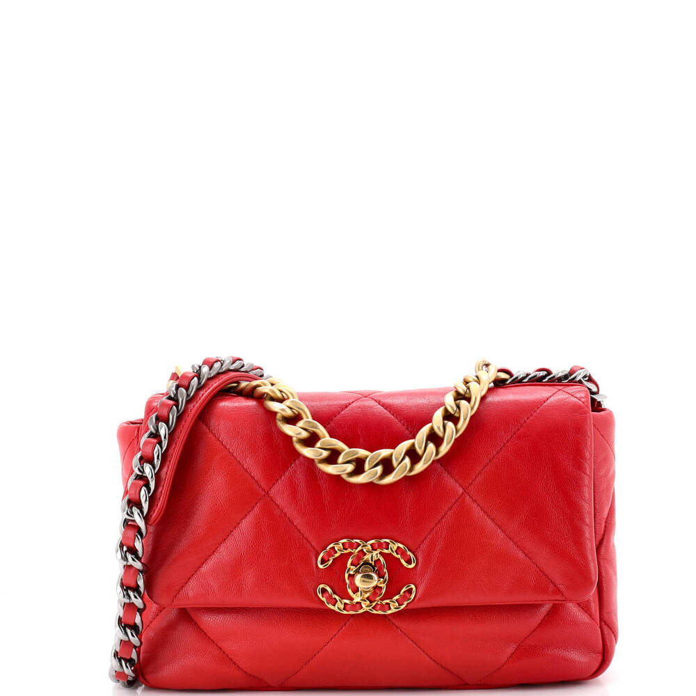 Chanel Medium 19 Flap Bag Quilted Leather